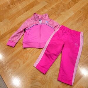 Puma track suit full zip top and bottom size 12 months